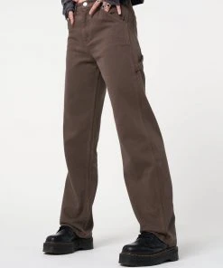 Minga London Clothing Carpenter Jeans In Brown