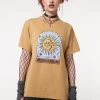 Minga London Celestial Dreams Golden Yellow T-Shirt