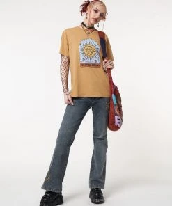 Minga London Celestial Dreams Golden Yellow T-Shirt