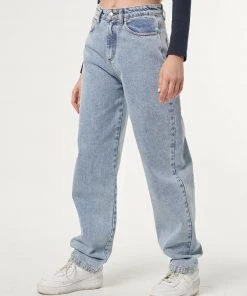 Minga London Denim Dad Jeans In Light Blue
