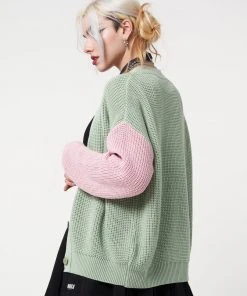 Minga London Dreamy Contrast Knitted Cardigan