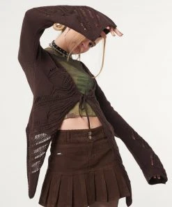 Minga London Clothing Fairy Asymmetric Tie Front Cardigan