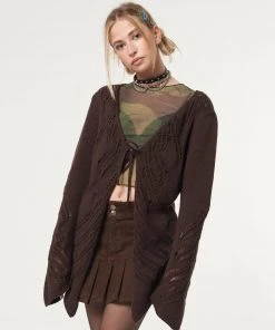 Minga London Clothing Fairy Asymmetric Tie Front Cardigan