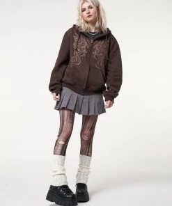 Minga London Most Wanted Fairy Wings Zip Up Hoodie Jacket