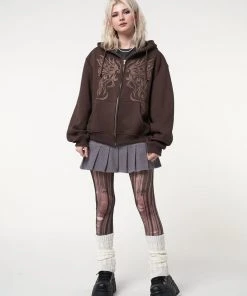 Minga London Most Wanted Fairy Wings Zip Up Hoodie Jacket