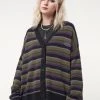 Minga London Faye Striped Knit Cardigan Most Wanted