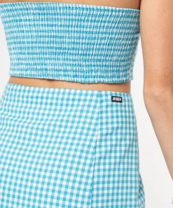 Minga London Flora Gingham Mini Skirt Clothing