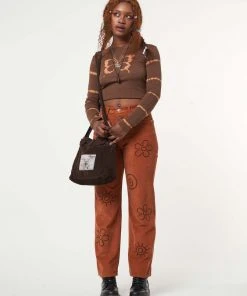 Minga London Clothing Free Spirit Embroidered Corduroy Pants
