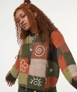 Minga London Free Spirit Patchwork Embroidered Jumper
