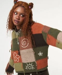 Minga London Free Spirit Patchwork Embroidered Jumper