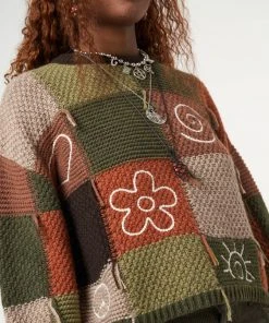 Minga London Free Spirit Patchwork Embroidered Jumper