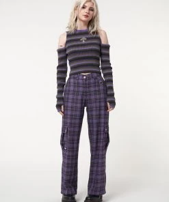 Minga London Harlow Plaid Utility Pants Clothing