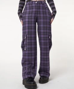 Minga London Harlow Plaid Utility Pants Clothing