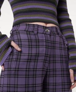 Minga London Harlow Plaid Utility Pants Clothing