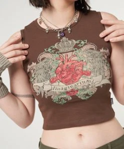 Minga London Imaginarium Diamante Vest Top