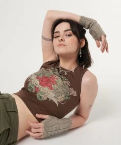 Minga London Imaginarium Diamante Vest Top