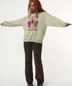 Minga London Keep Growing Mushroom Girl Sweater Clothing