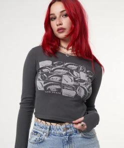Minga London Most Wanted Lex Yeux Graphic Crop Top