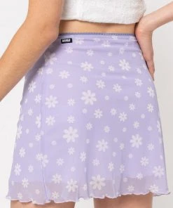 Minga London Clothing Flower Girl Lilac Mini Skirt
