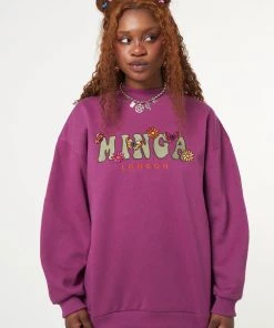 Minga London Minga Flowers & Butterflies High Neck Sweater