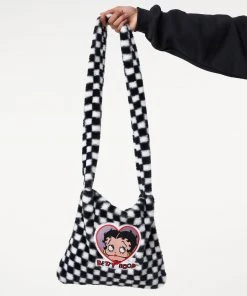 Minga London Minga X Betty Boop Check Fluffy Bag