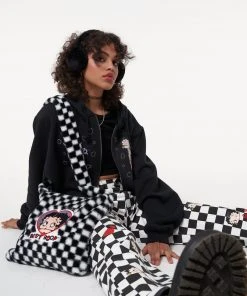 Minga London Minga X Betty Boop Check Fluffy Bag