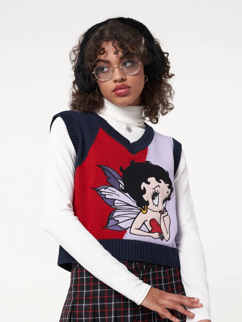 Minga London Minga X Betty Boop Knit Vest Clothing