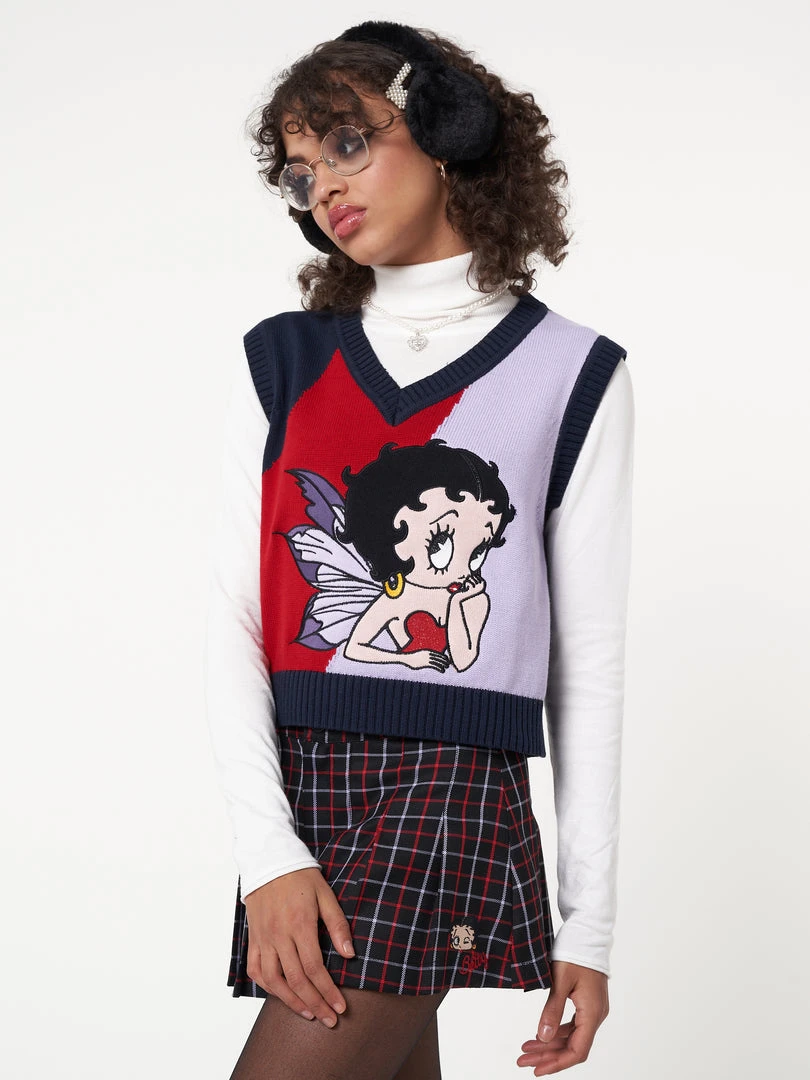 Minga London Minga X Betty Boop Knit Vest Clothing
