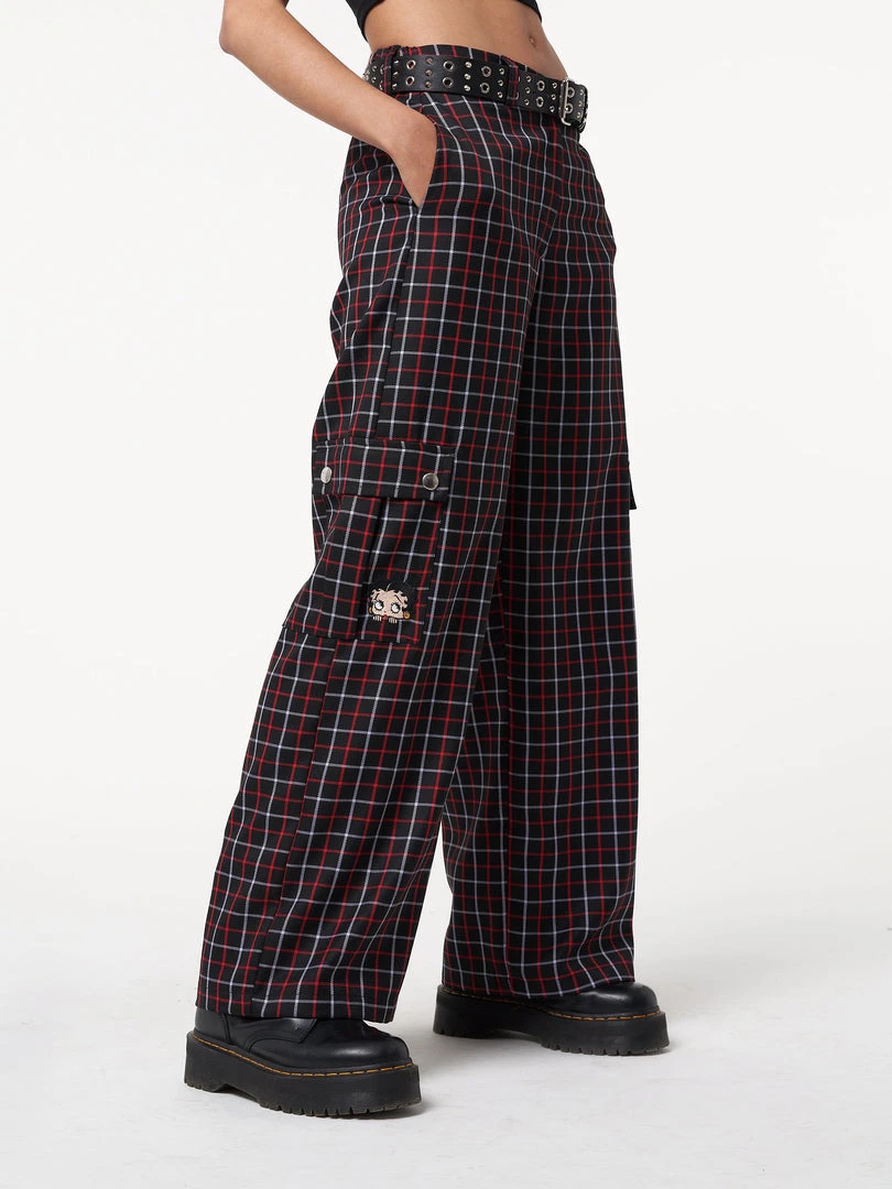 Minga London Clothing Minga X Betty Boop Plaid Utility Pants