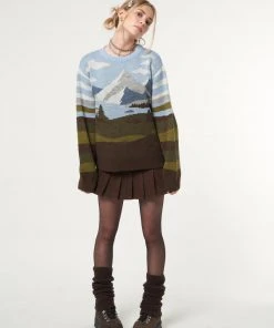 Minga London Clothing Mountain Landscape Knit Jumper