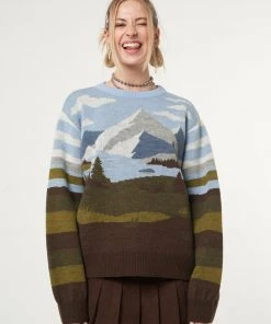 Minga London Clothing Mountain Landscape Knit Jumper
