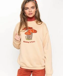 Minga London Nothing Is Real Mushroom Sweater