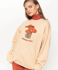 Minga London Nothing Is Real Mushroom Sweater