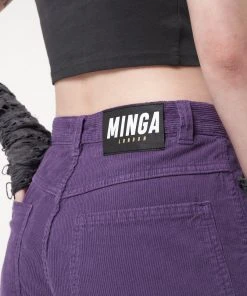 Minga London Purple Haze Corduroy Cargo Pants