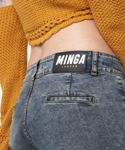 Minga London Most Wanted Stella Front Pocket Embroidered Flare Jeans