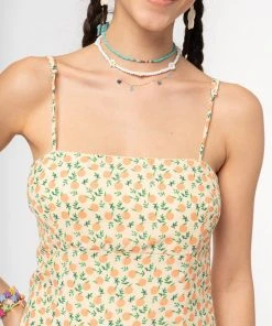 Minga London Clothing Fresh Oranges Mini Dress