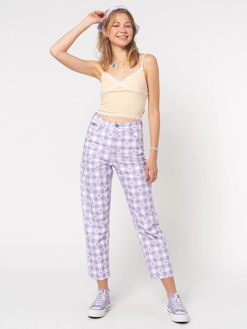 Minga London Vanilla Lace Trim Rib Cami Top Clothing