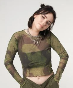 Minga London Most Wanted Venus Mesh Crop Top