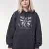 Minga London Clothing Wicked Fairy Dark Grey Hoodie