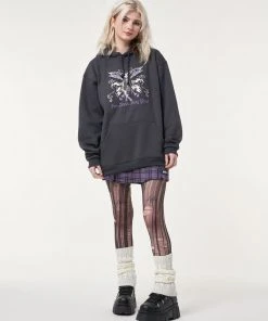 Minga London Clothing Wicked Fairy Dark Grey Hoodie