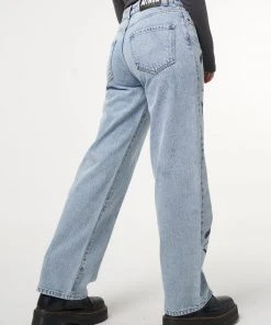 Minga London Most Wanted Yin Yang Eyes Printed Loose Fit Straight Leg Jeans