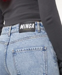 Minga London Most Wanted Yin Yang Eyes Printed Loose Fit Straight Leg Jeans