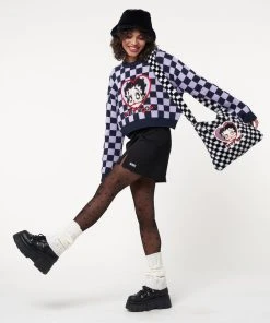 Minga London Minga X Betty Boop Check Knit Jumper Clothing