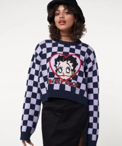 Minga London Minga X Betty Boop Check Knit Jumper Clothing