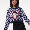 Minga London Minga X Betty Boop Check Knit Jumper Clothing