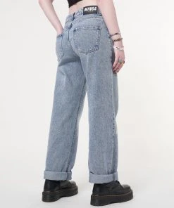 Minga London Minga X Strangervinyl Daisy Baggy Jeans Clothing