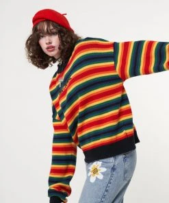 Minga London Minga X Strangervinyl Emotional Striped Knit Jumper