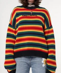 Minga London Minga X Strangervinyl Emotional Striped Knit Jumper