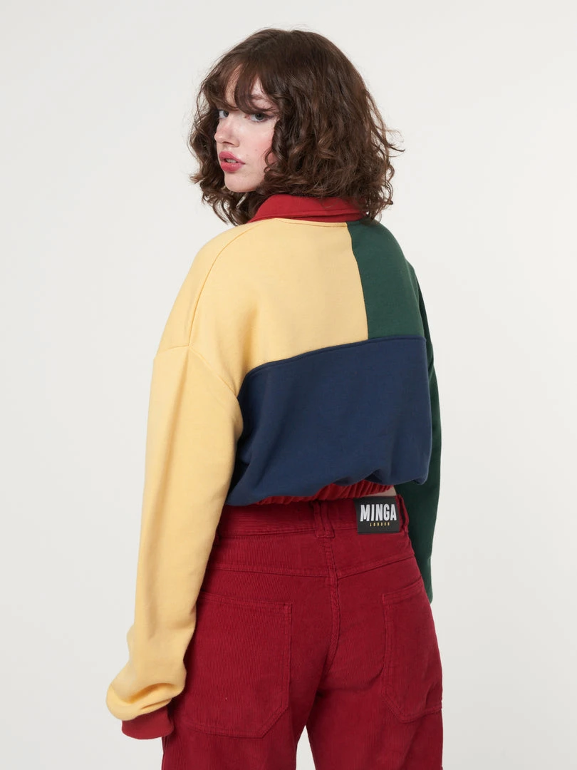 Minga London Clothing Minga X Strangervinyl Primary Colour Block Polo