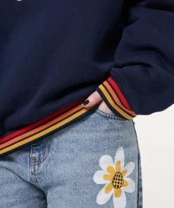 Minga London Minga X Strangervinyl Rainbow Flowers Sweater Clothing